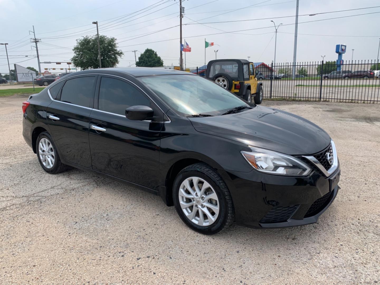 2019 Black /Black Nissan Sentra S (3N1AB7APXKL) with an 1.8L L4 SFI DOHC 16V engine, AUTOMATIC transmission, located at 1830 North Belt Line Road, Irving, TX, 75061, (469) 524-0199, 32.834373, -96.993584 - Photo#6